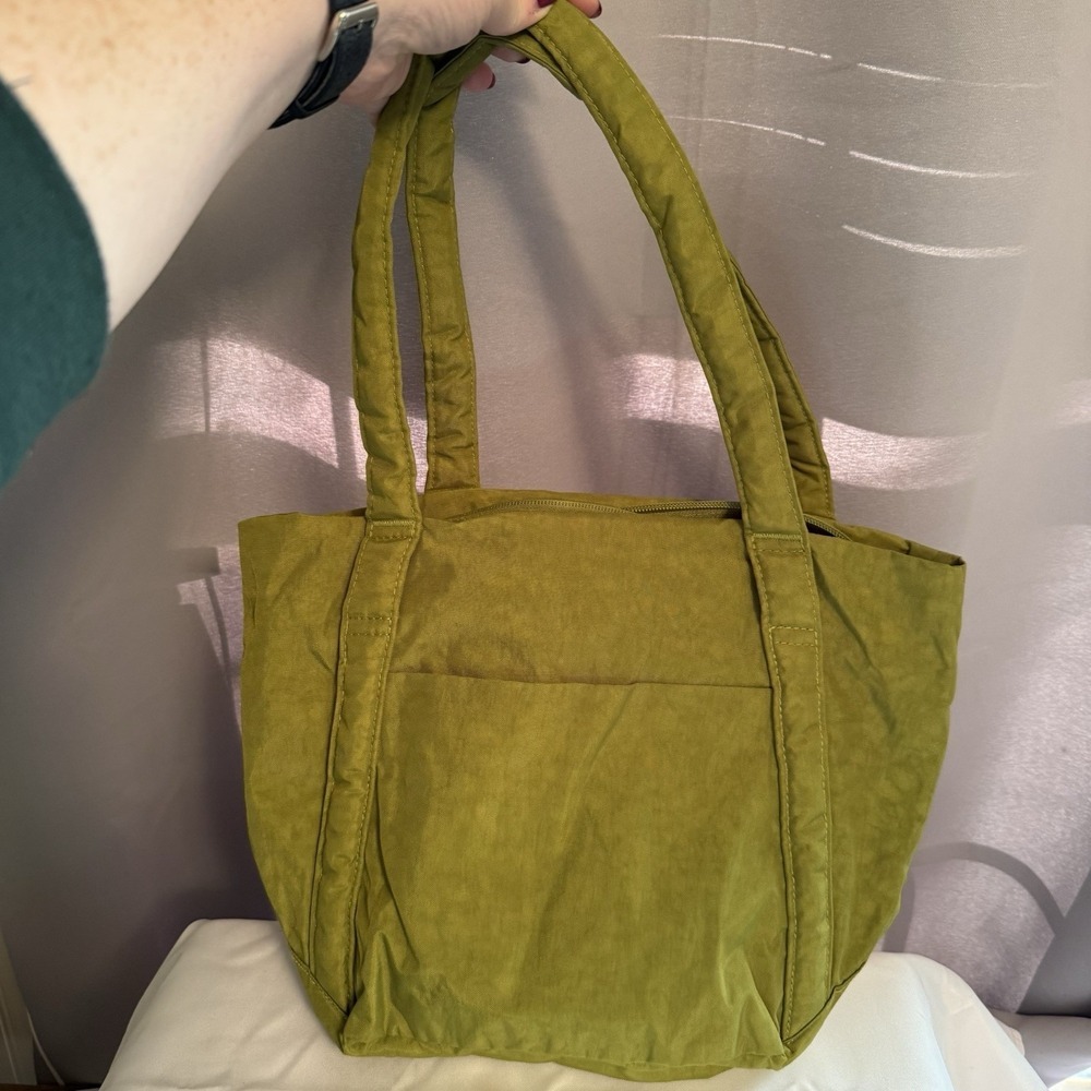 Baggu Mini Cloud Bag Tote Purse Handbag in Lemongrass Lime Green NWOT Rare